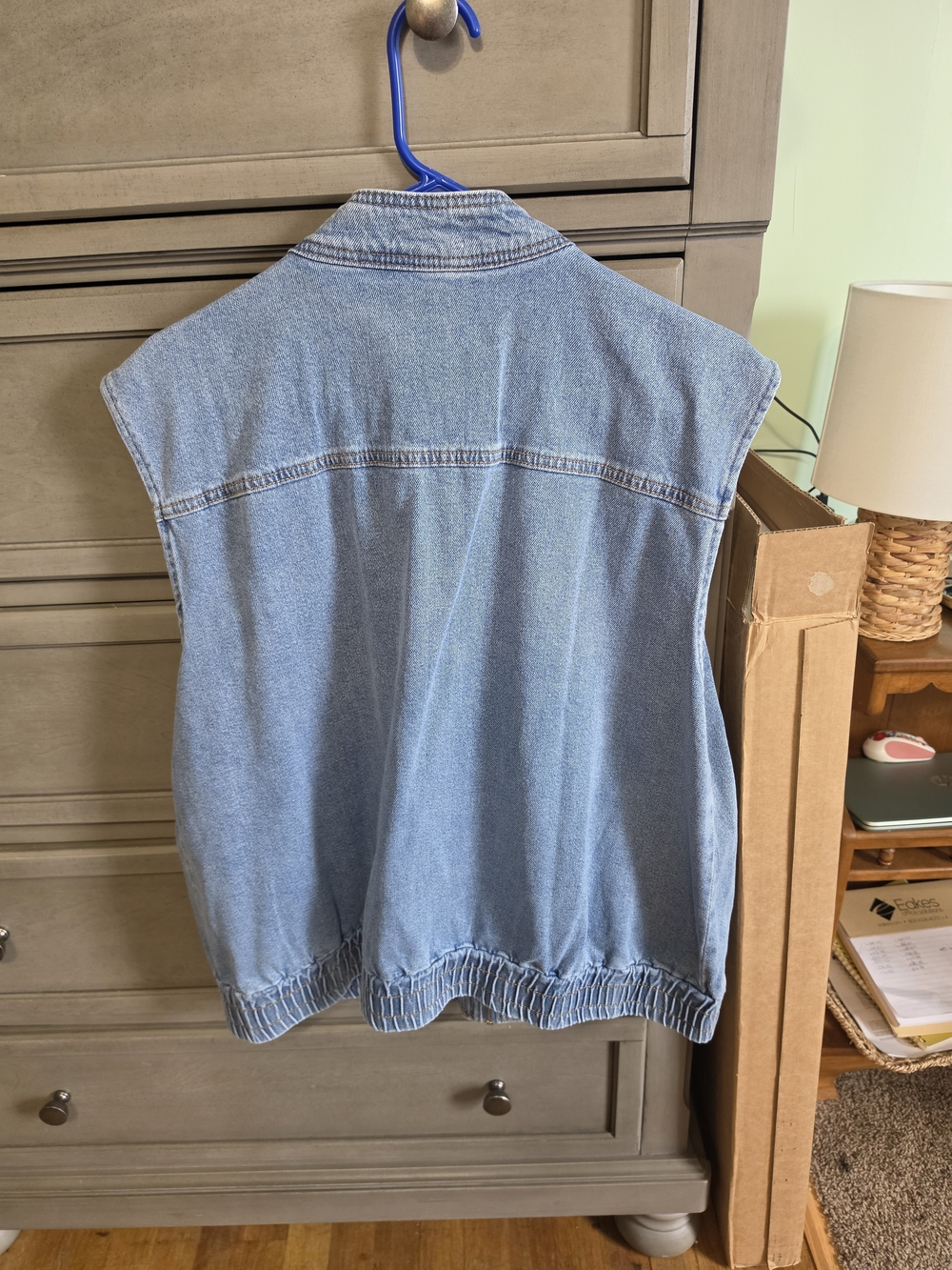 WISHLIST Light Wash Denim Vest - Picture 2 of 3
